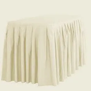 14 ft table skirt Ivory