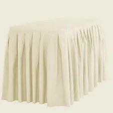 14 ft table skirt Ivory