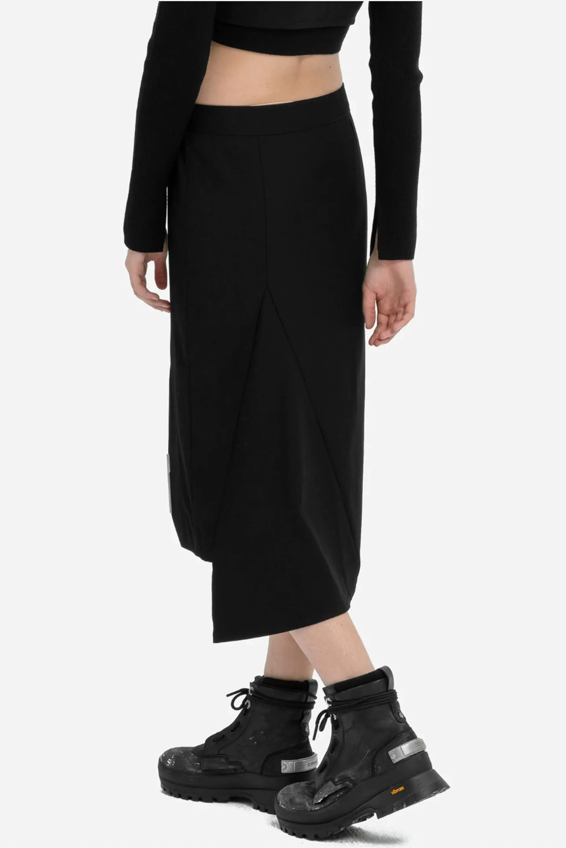 Asymmetrical Fitted Skirt