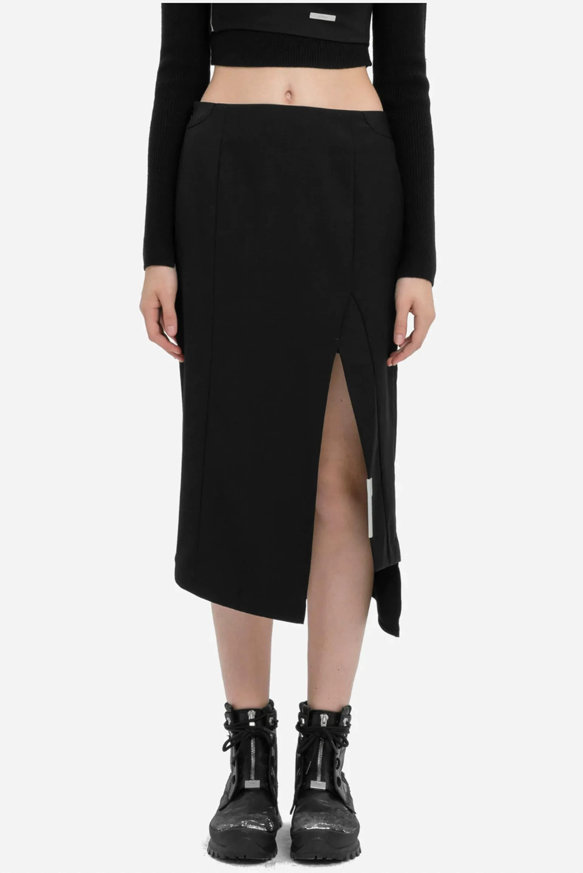 Asymmetrical Fitted Skirt