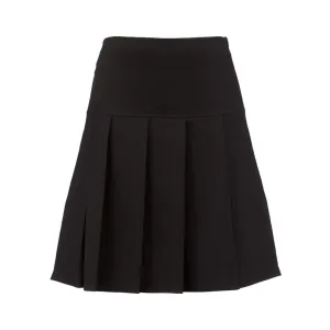 Banner Senior Girls Panel Full Pleated Skirt Black