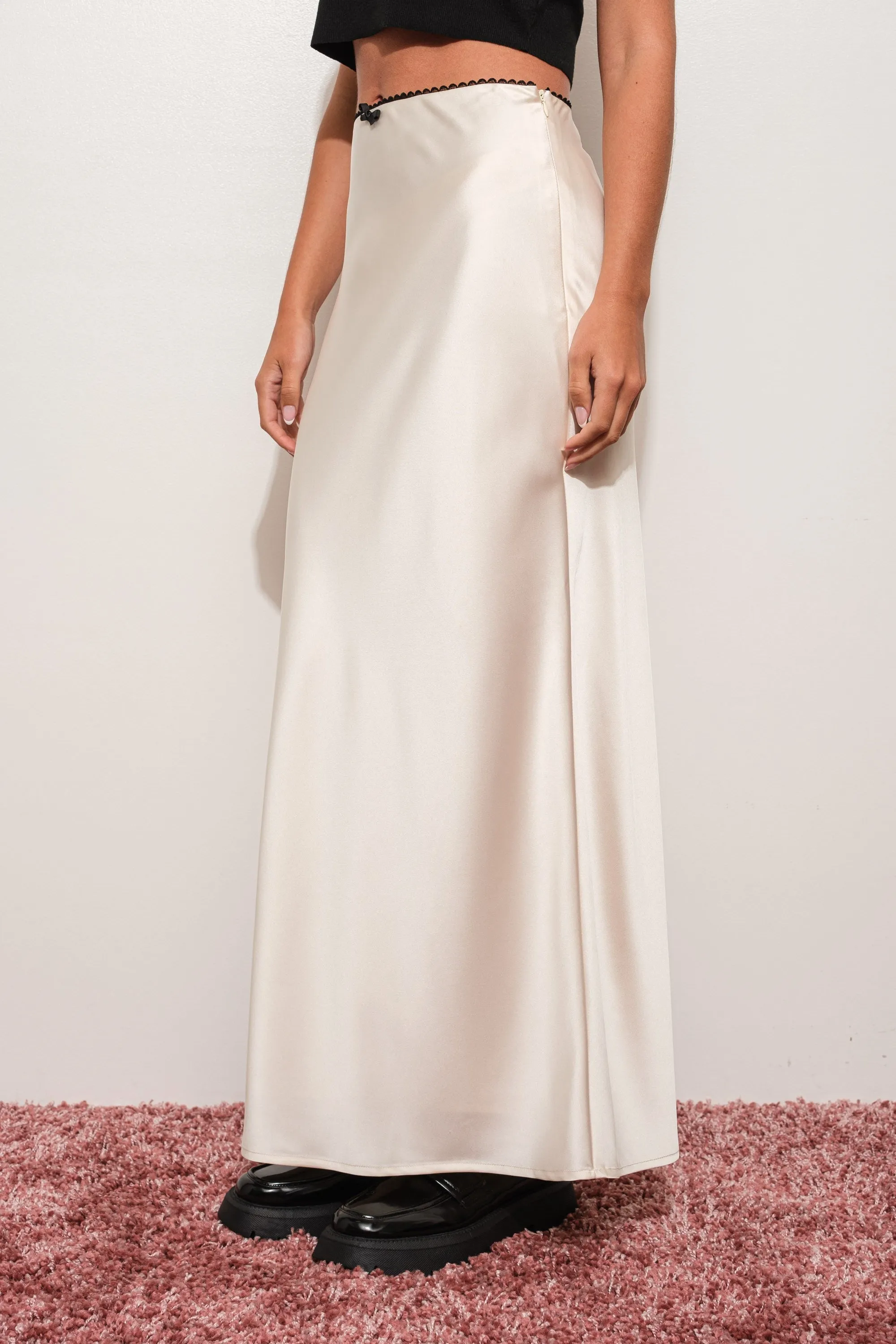 Bri Satin Maxi Skirt