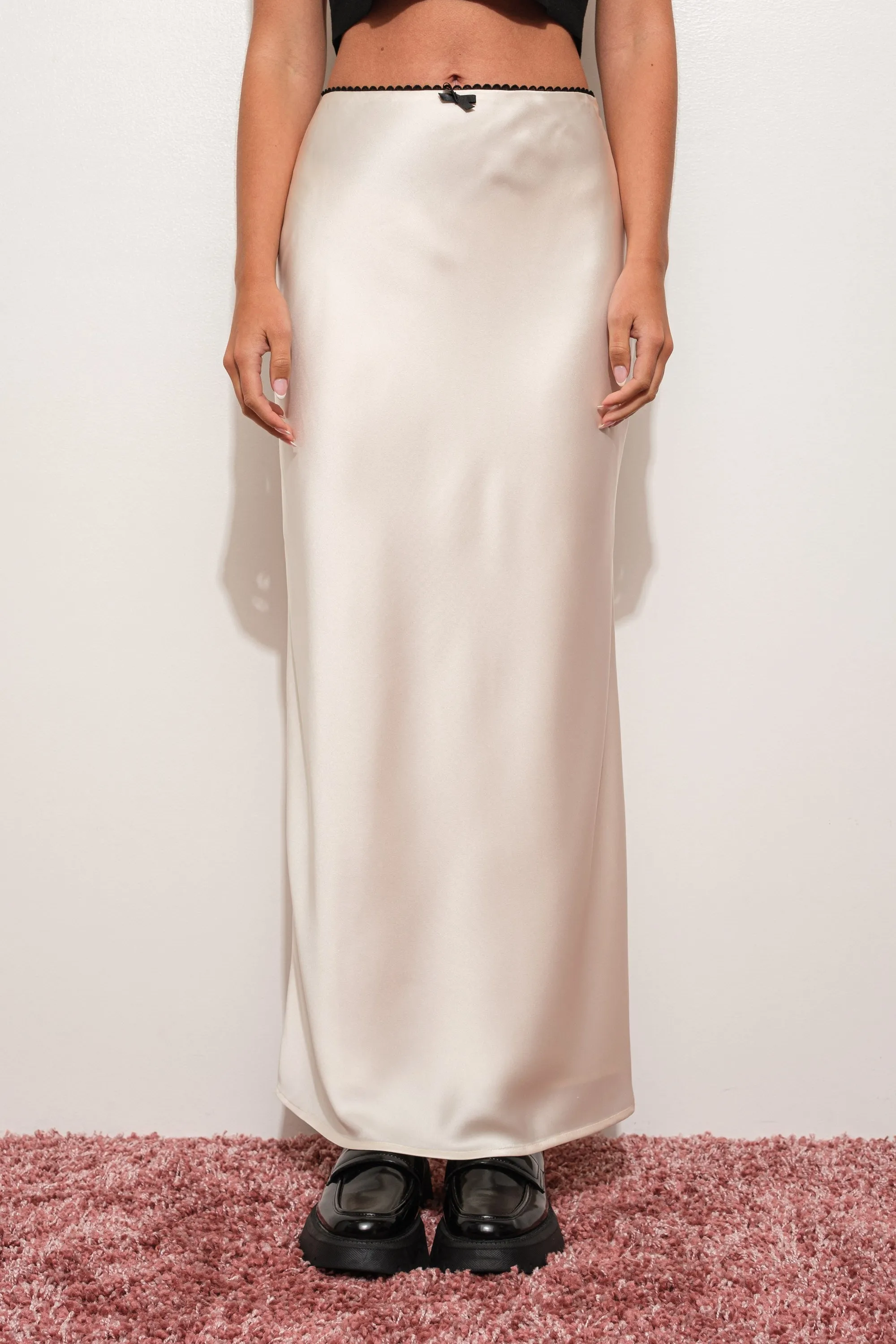 Bri Satin Maxi Skirt