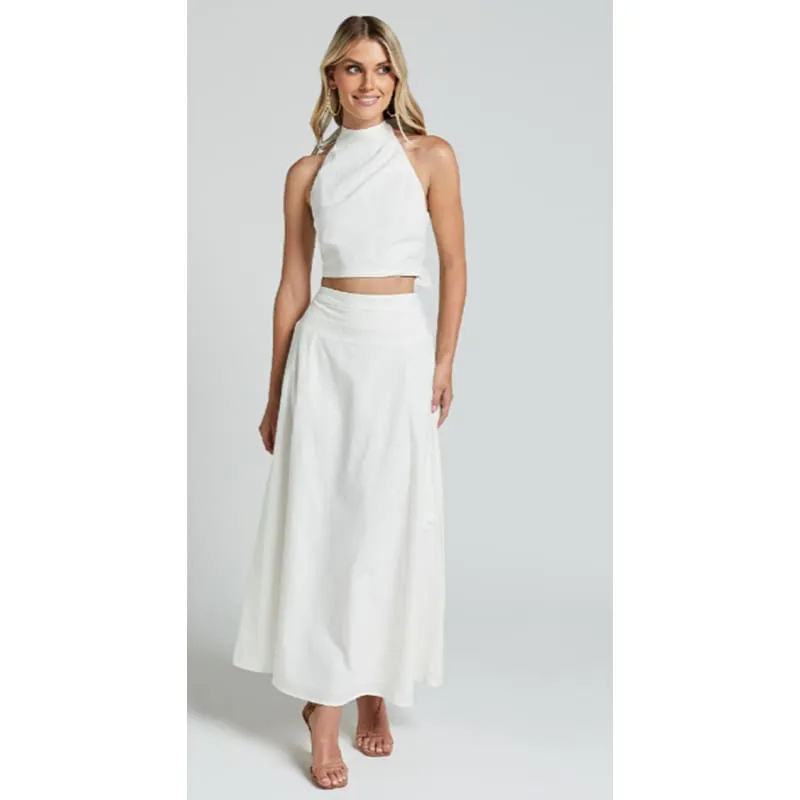 Cartia Maxi Skirt | White