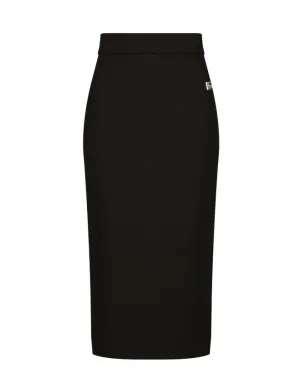 Dolce & Gabbana Milano rib midi skirt