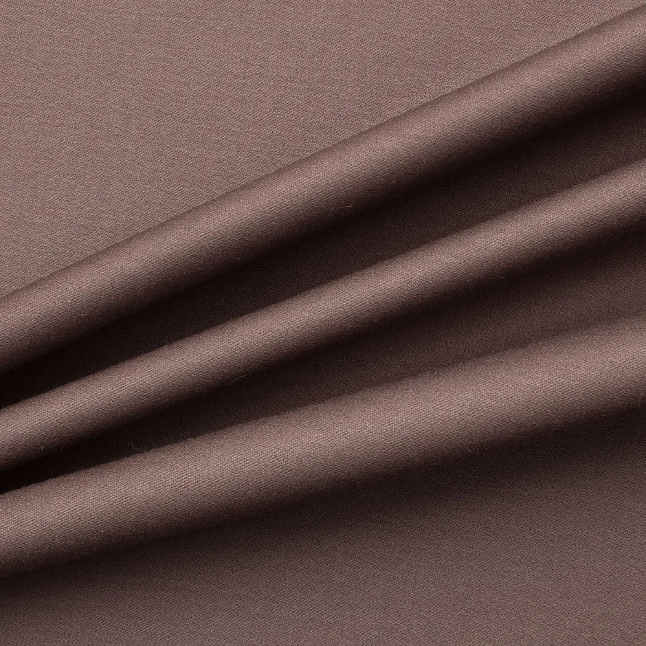 Dusty Plum Wool Gaberdine