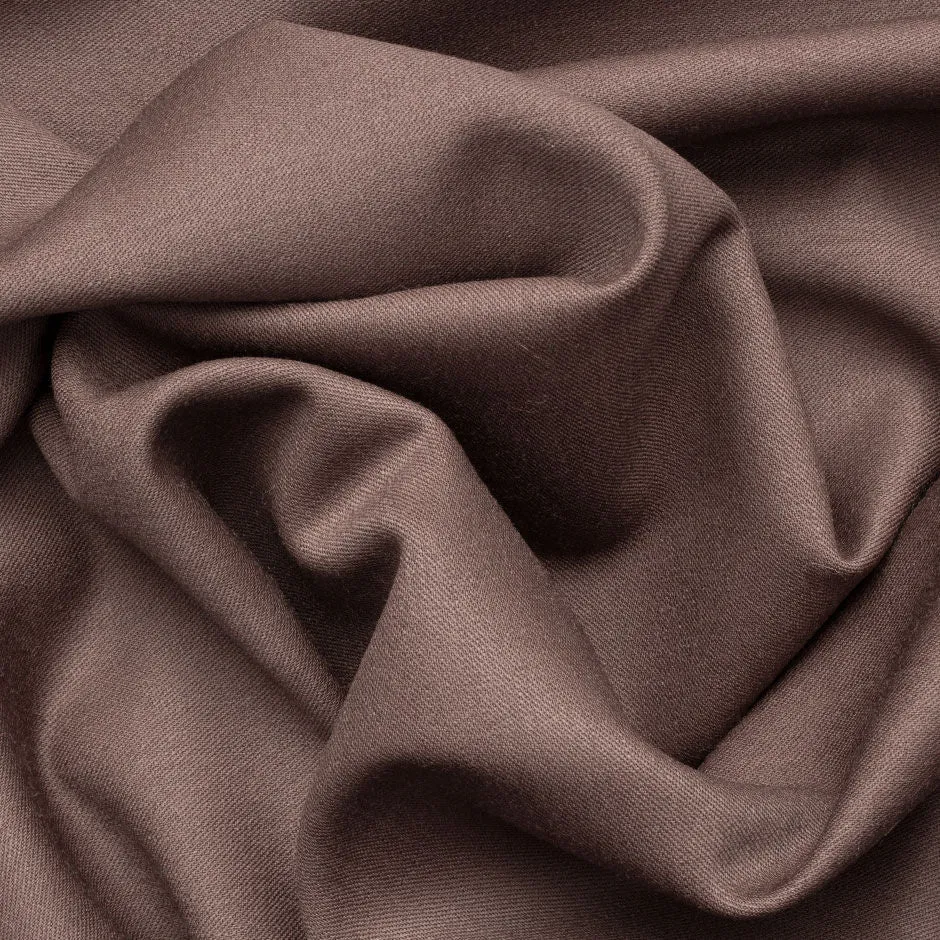 Dusty Plum Wool Gaberdine