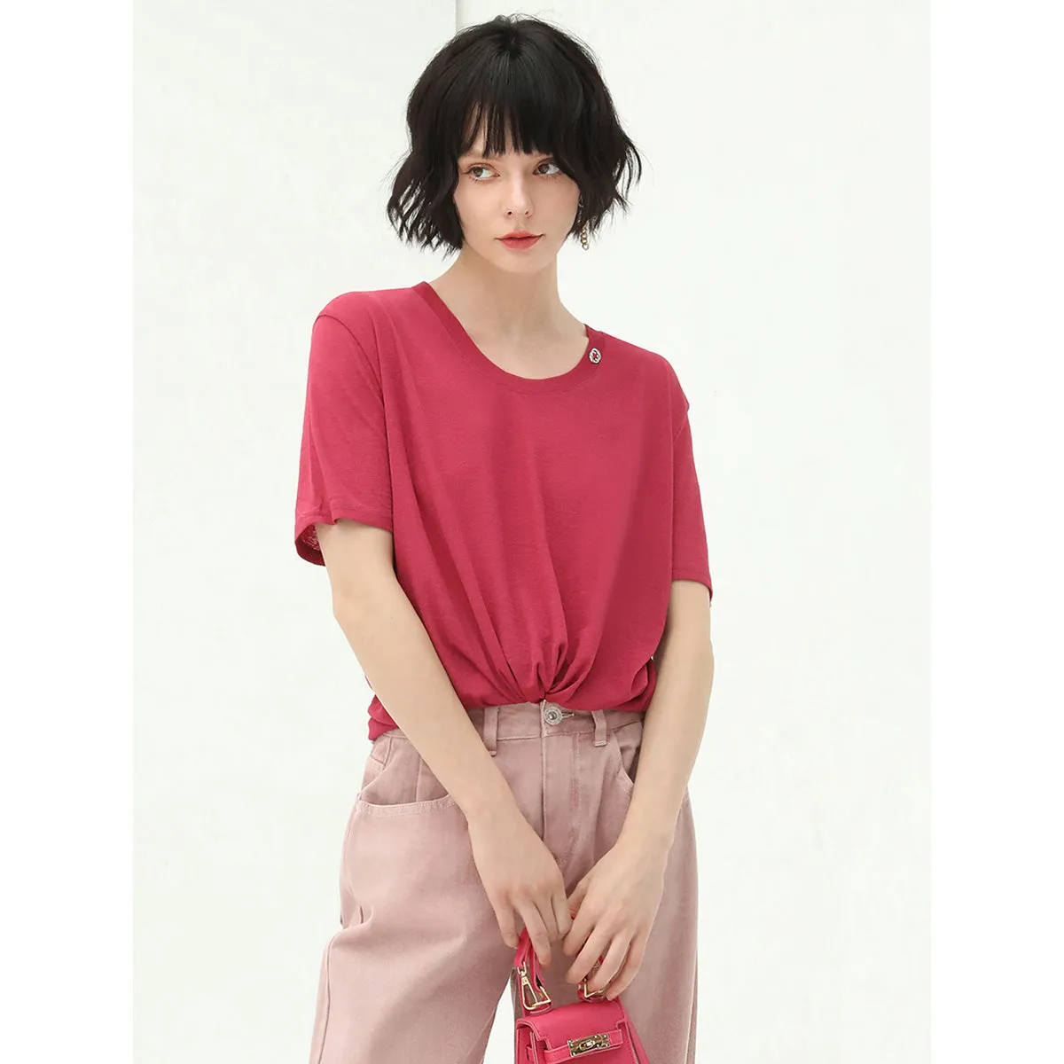 Essential Short Sleeve Red Tee