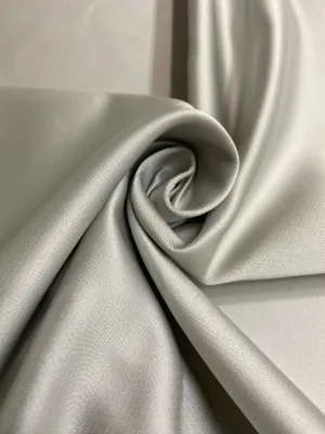 Glacier Grey Italian Double Face Poly Satin