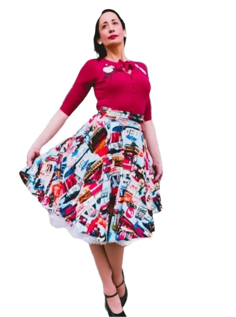 HAPPY DAZE DINER CIRCLE SKIRT