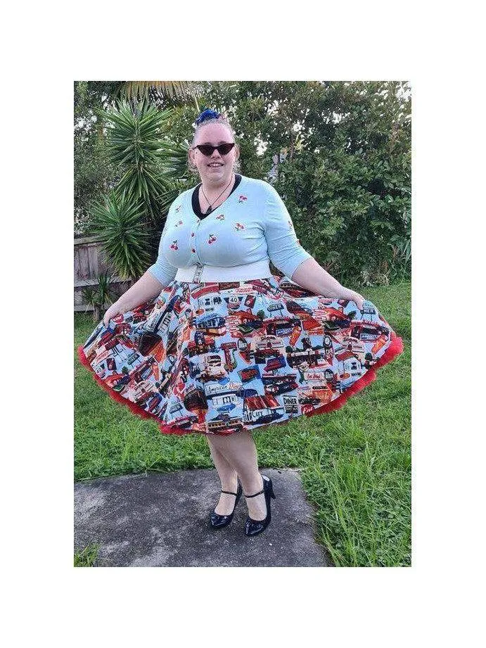 HAPPY DAZE DINER CIRCLE SKIRT