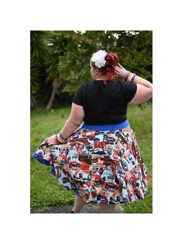 HAPPY DAZE DINER CIRCLE SKIRT