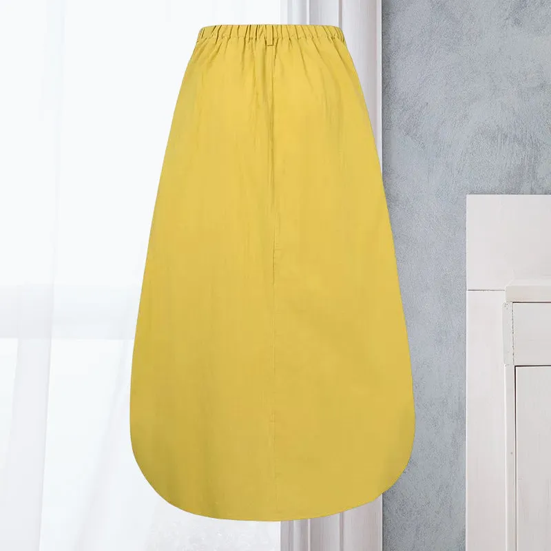 High Waist Slim All Match Long Dancing Skirt