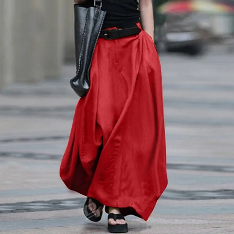 High Waist Slim All Match Long Dancing Skirt