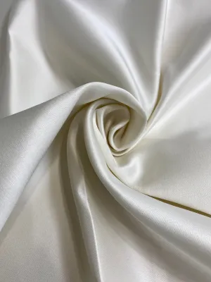 Ivory Italian Double Face Poly Satin