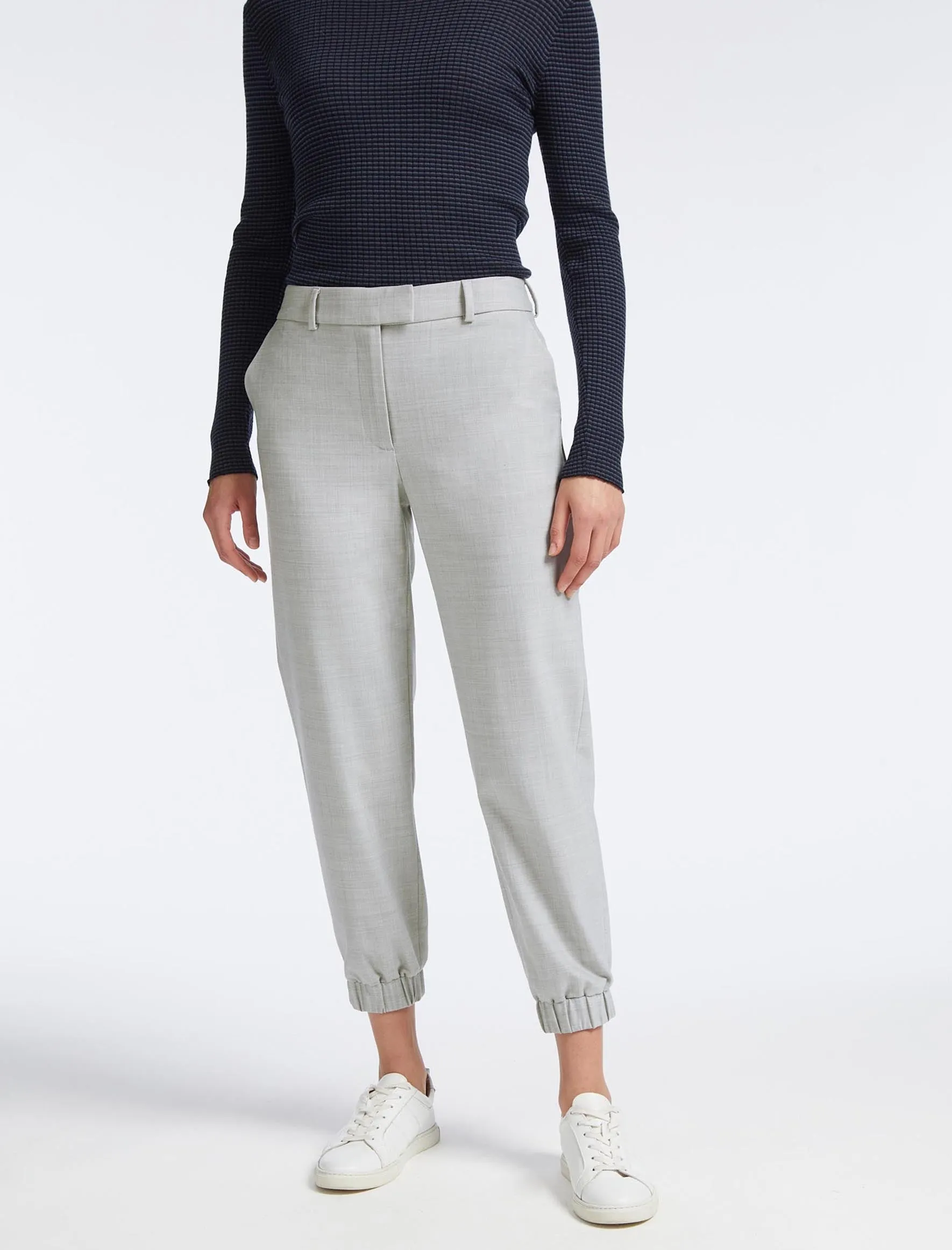 Jason New Wool Jogger - Light Grey