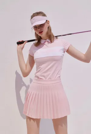 JLO Golf Pleated Skirts - Pink /White