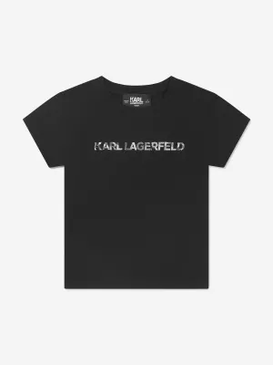 Karl Lagerfeld Girls Logo Print T-Shirt