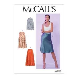 McCall's Pattern M7931 Misses' Skirts