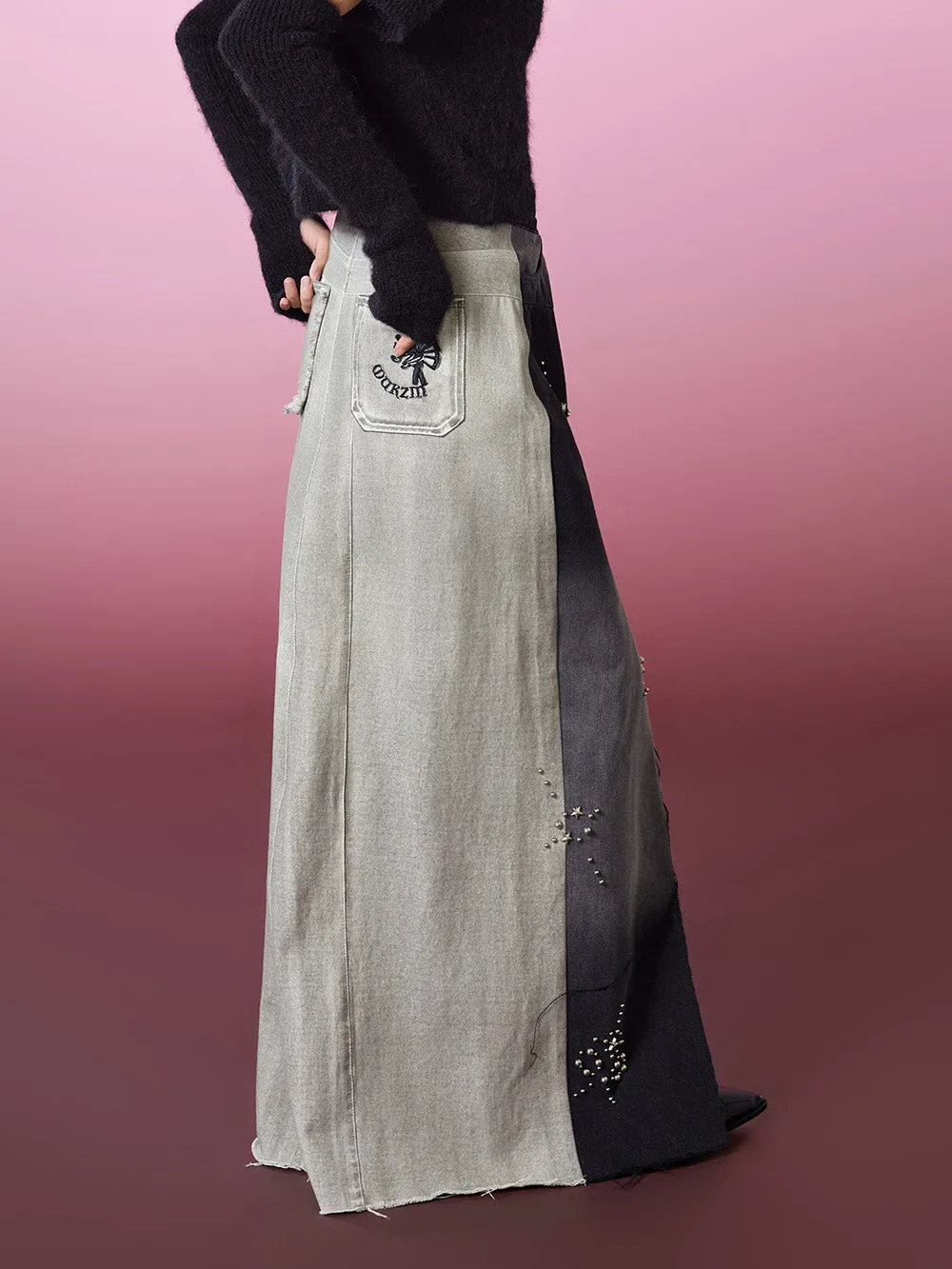 MUKZIN New style Spliced Loose Comfortable Skirt