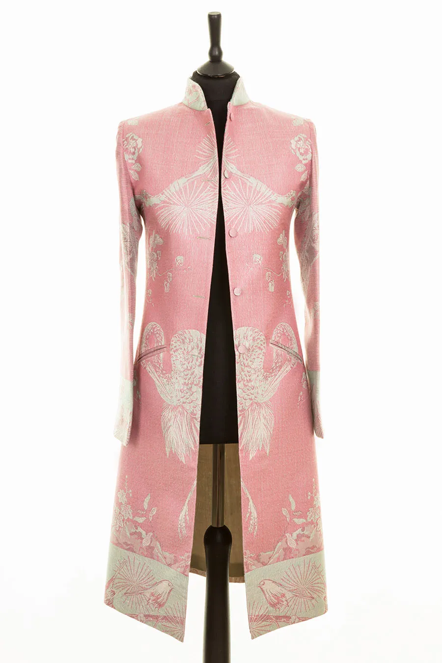 Nehru Coat in Rococo Pink