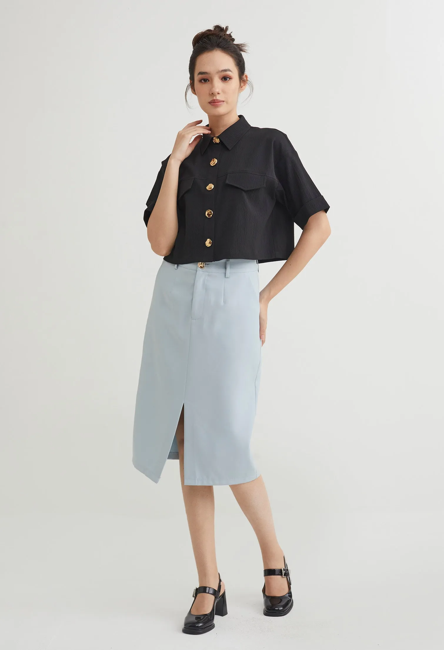 Quirky Smart Midi Skirt