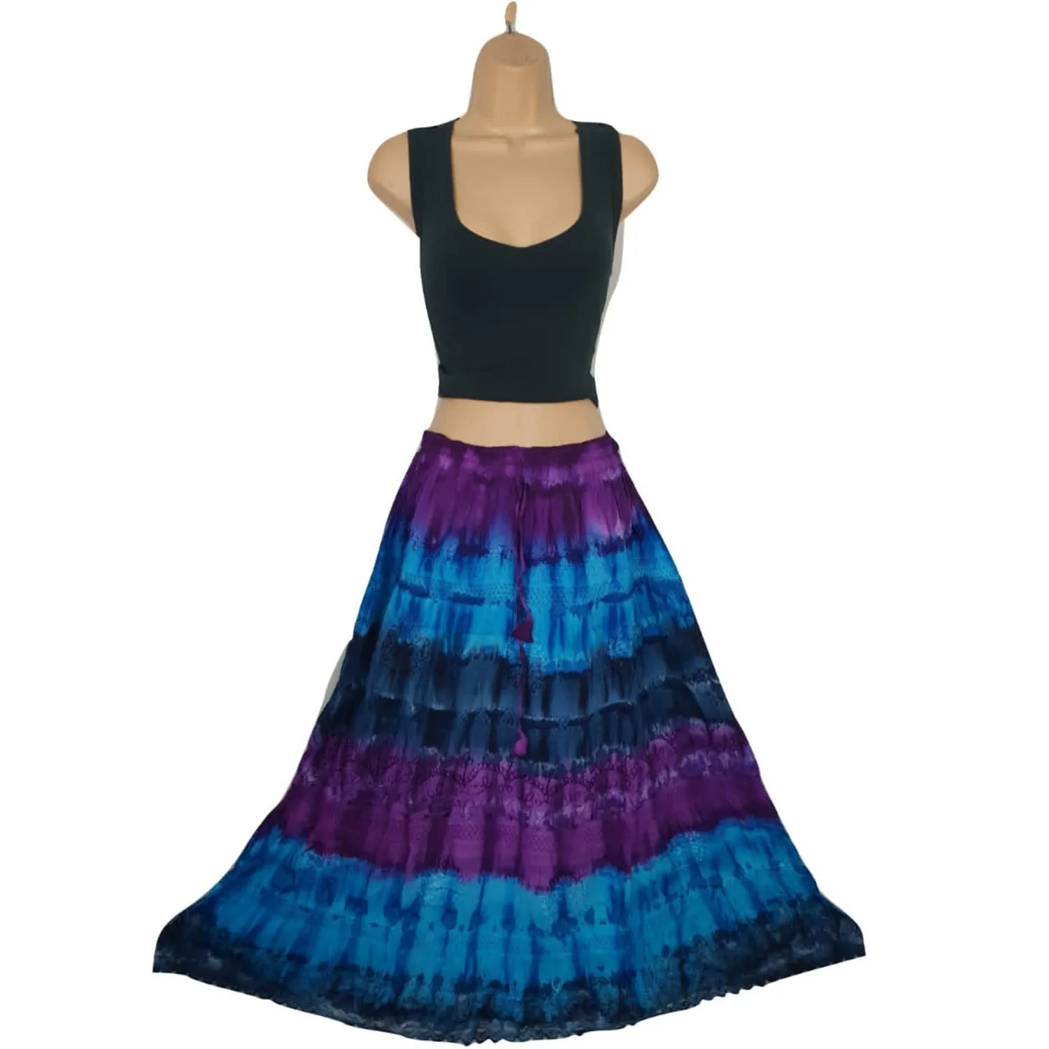 Rippled Colour Skirt