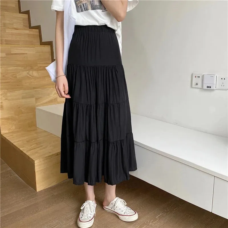 Sheer Below Knee-Length Summer Gypsy Skirts