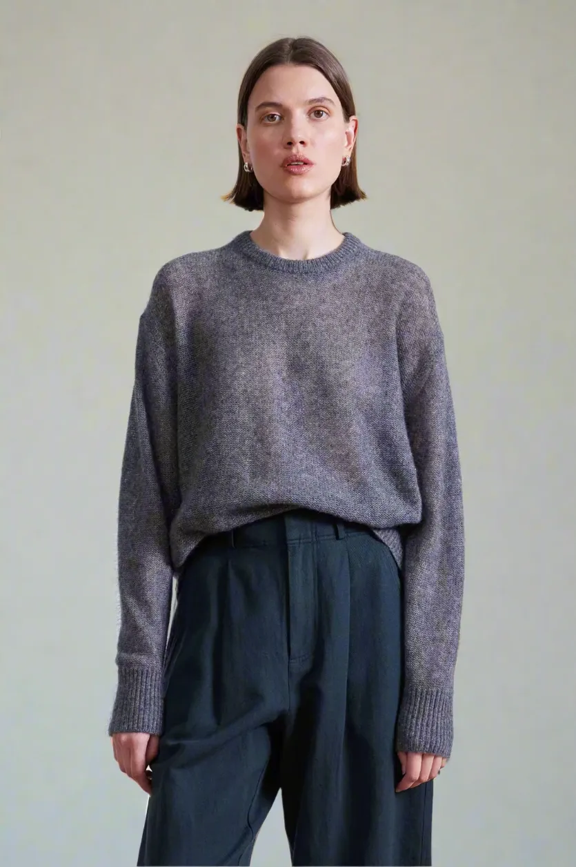 Softest Tissue Weight Sweater, Charcoal