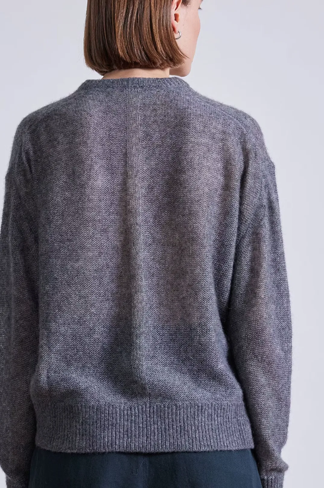 Softest Tissue Weight Sweater, Charcoal