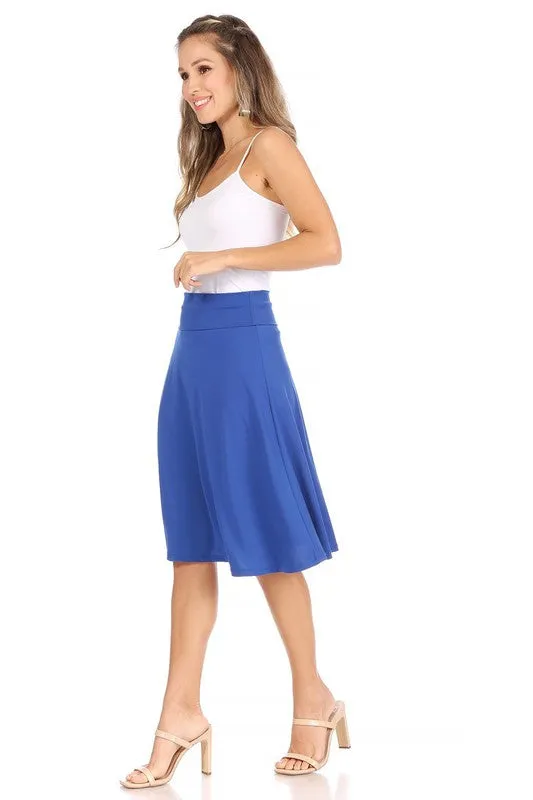 The Samantha A-line Midi Skirt