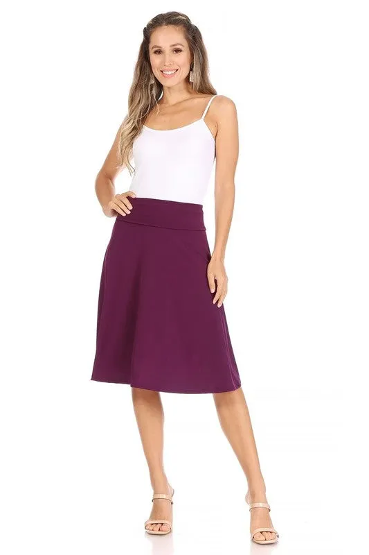 The Samantha A-line Midi Skirt