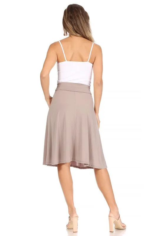 The Samantha A-line Midi Skirt