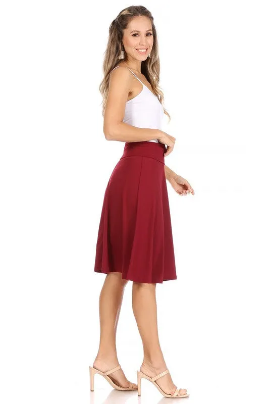 The Samantha A-line Midi Skirt