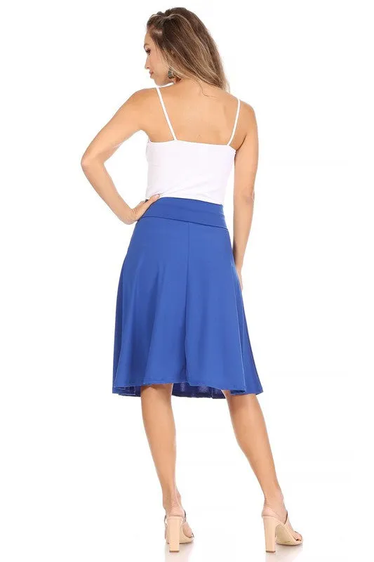 The Samantha A-line Midi Skirt