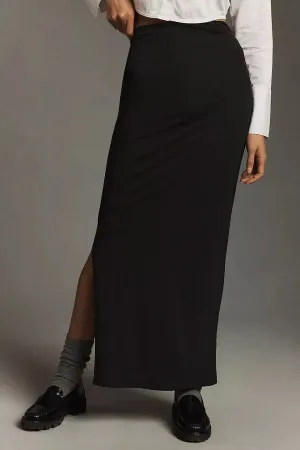 Velvet - Hilton Long Skirt in Black