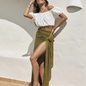 Verona Wrap Skirt - Pistachio