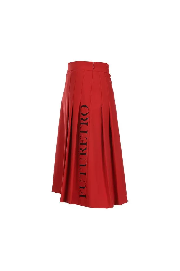 (WOMEN) FW_FUTURE SIDE PLEATSKIRT