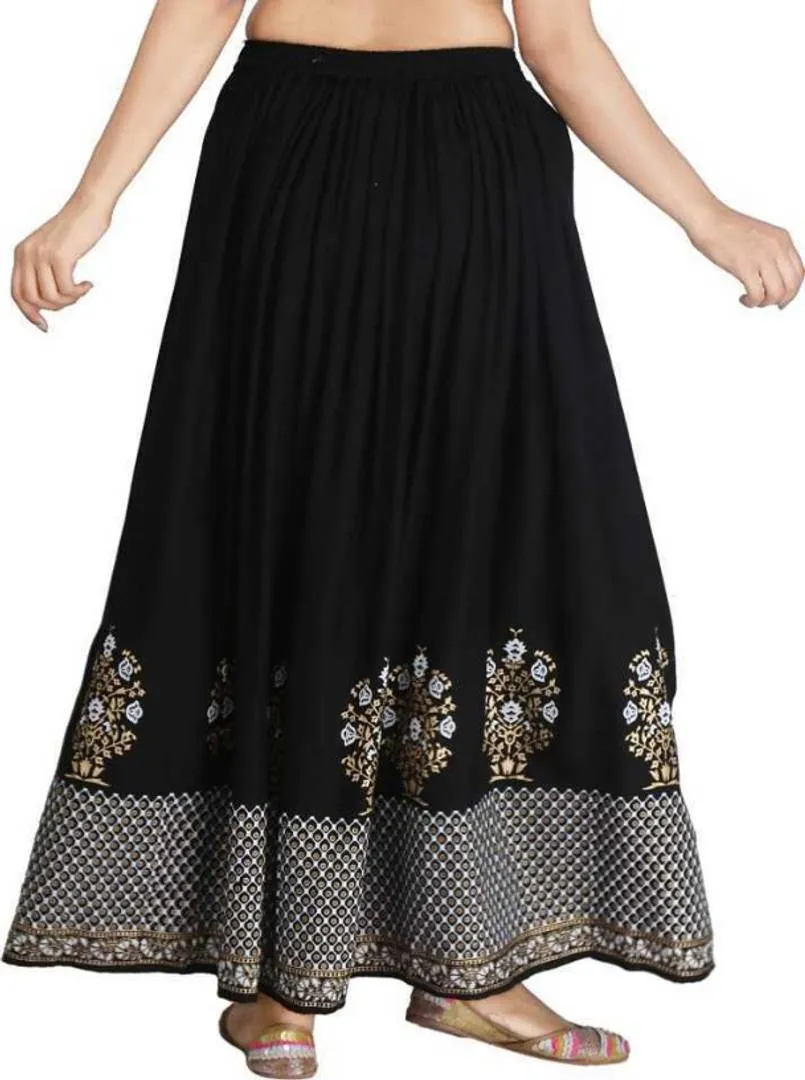 Women's Beautiful Rayon Long Skirts