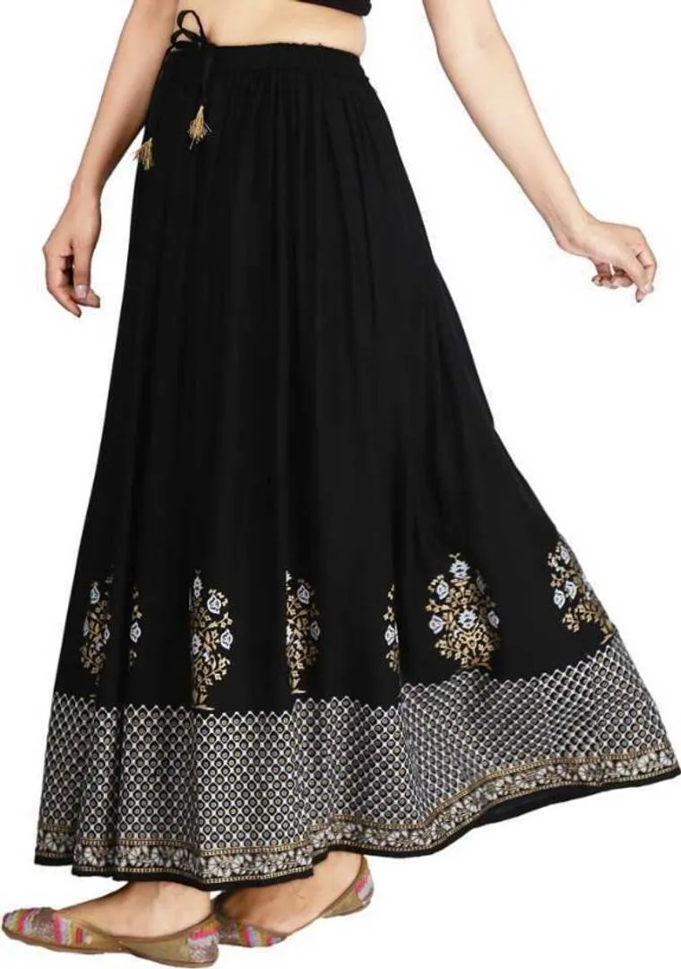 Women's Beautiful Rayon Long Skirts