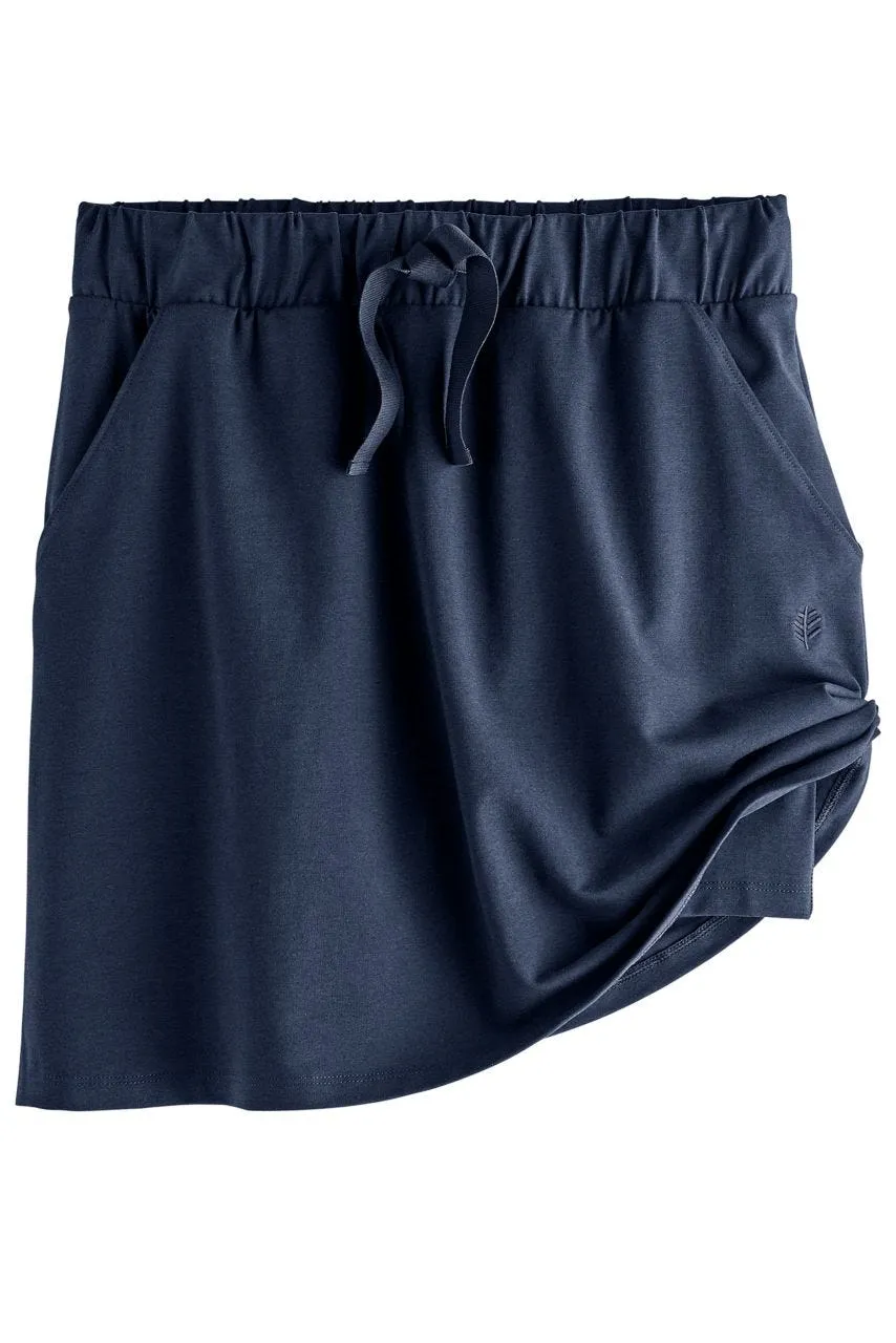 Women's Plaka Knit Skort  |  Navy